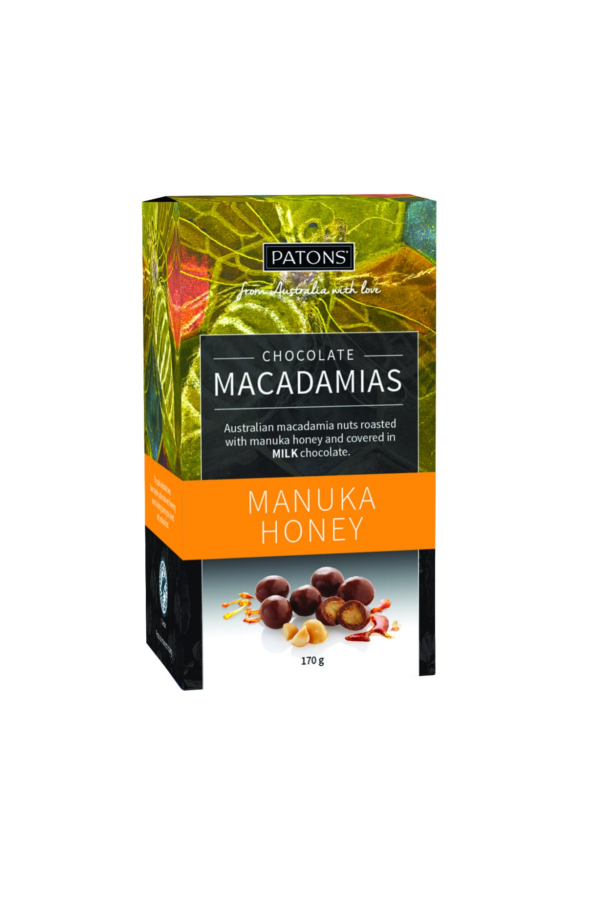 Artisan Milk Chocolate Manuka Honey Macadamias Patons