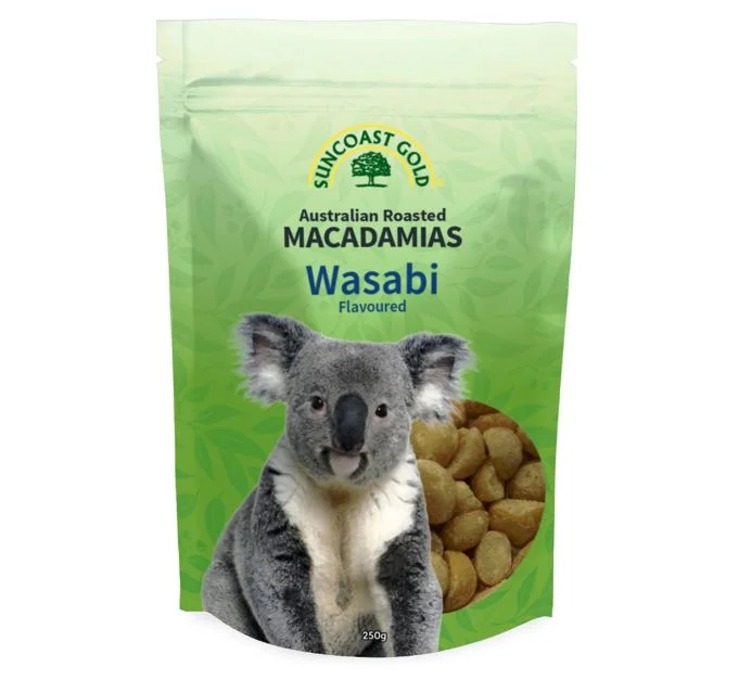 SCG Roasted Macadamias Wasabi flavoured 250 g SCG Roasted Macadamias Wasabi flavoured 250 g