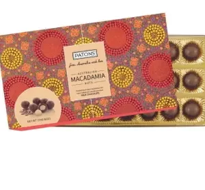 Australiana - Milk Chocolate Macadamia Tjupurrula Art 170 g box