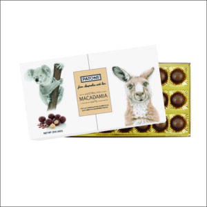 Australiana - Milk Chocolate Macadamia Australian Animal gift box - carton of 12